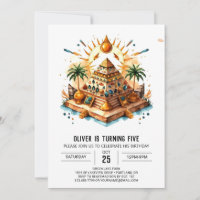 Elegant Whimsical Custom Pyramids Birthday