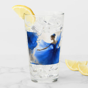 Elegant Whirl Ballet in Indigo blue Glass