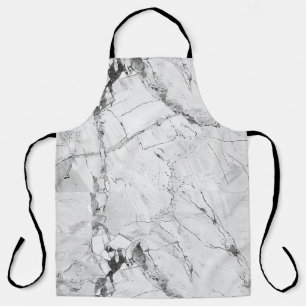 Elegant Whirls Grey 'Granite Haze Whorl' Marble Te Apron