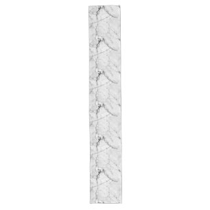 Elegant Whirls Grey 'Granite Haze Whorl' Marble Te Long Table Runner