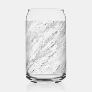 Elegant Whirls Grey 'Majestic Marble Impressions'  Can Glass