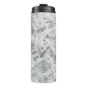 Elegant Whirls Grey 'Opulent Marble Whirl' Marble Thermal Tumbler