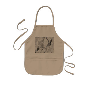 Elegant Whirls Grey 'Twilight Marble Fantasy' Marb Kids Apron
