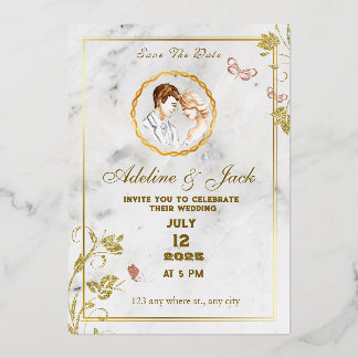 Elegant White and Gold 