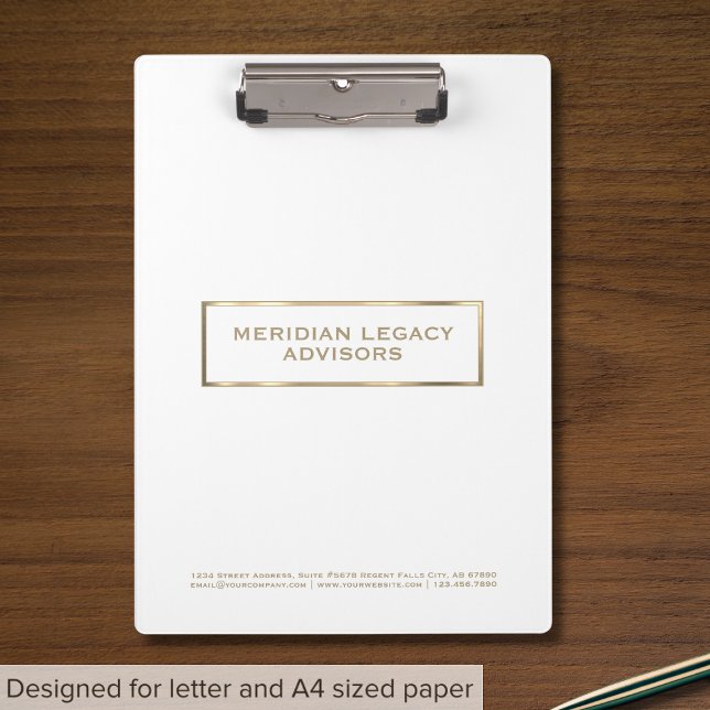 Elegant White and Gold Clipboard (Creator Uploaded)