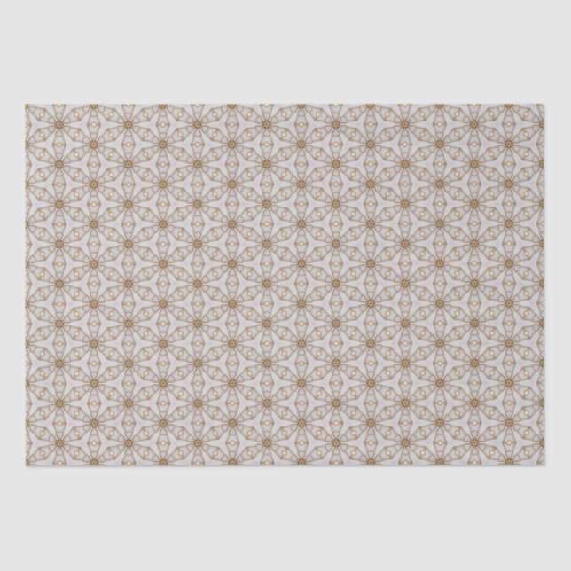 Elegant White and Gold Starlight Design   Tissue Paper (Front)