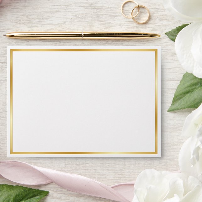 Elegant white and Gold Wedding Envelope (Creator Uploaded)