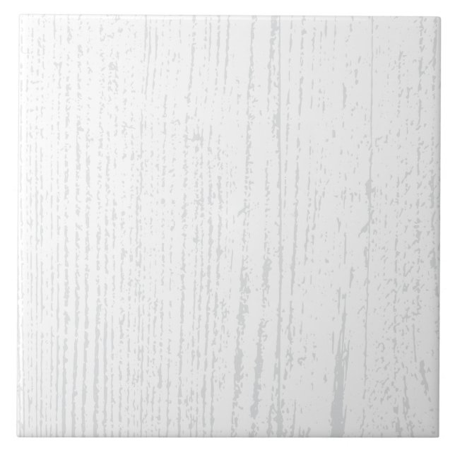 Elegant White and Grey Wood Grain Ceramic Tile (Front)