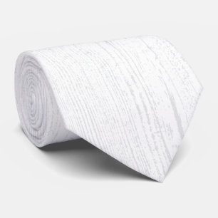 Elegant White And Grey Wood Grain Tie