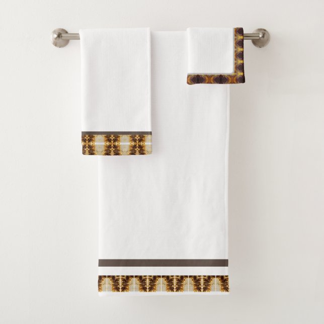 Elegant White Bath Towels Set  (Insitu)
