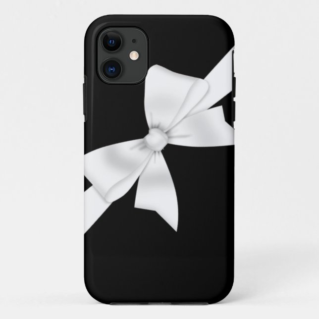 Elegant White Bow Case-Mate iPhone Case (Back)