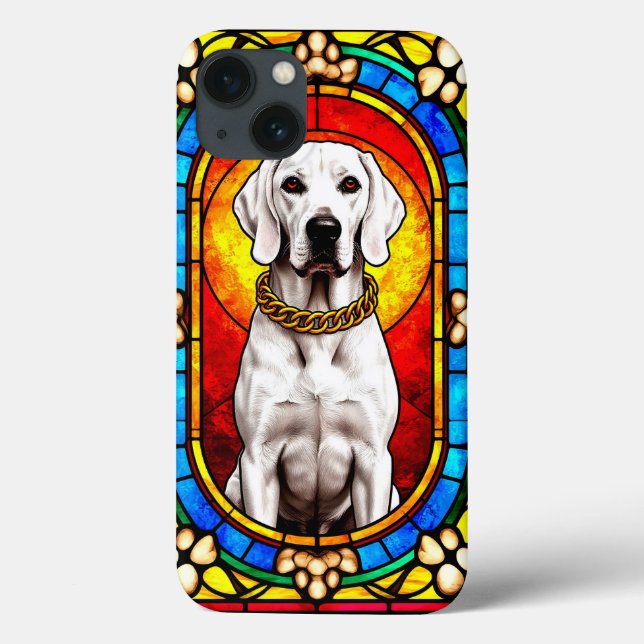 Elegant White Dog Art Case-Mate iPhone Case (Back)