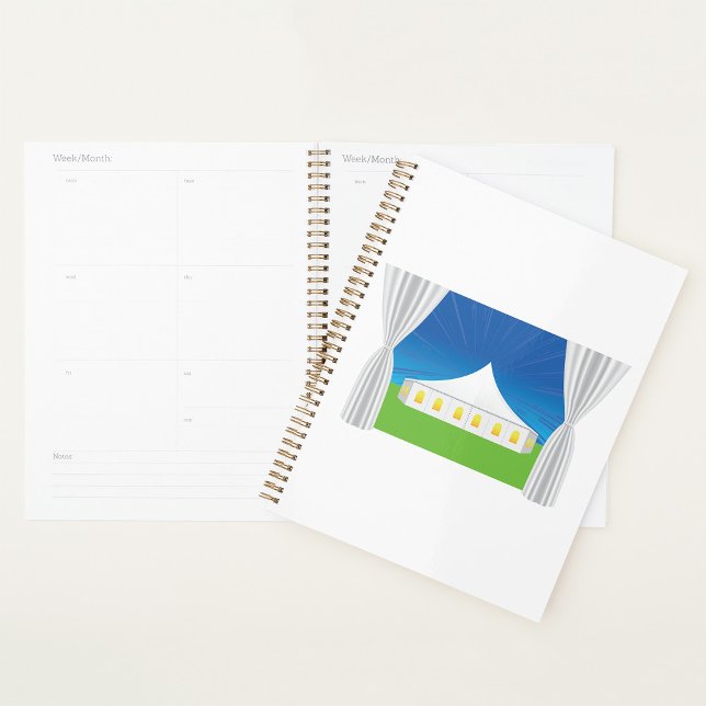 Elegant White Event Tent with Curtains Planner (Creator Uploaded)