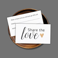 Elegant White Faux Gold Heart Beauty Salon