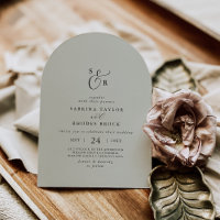 Elegant White Floral Coordinate Sage Arch Wedding