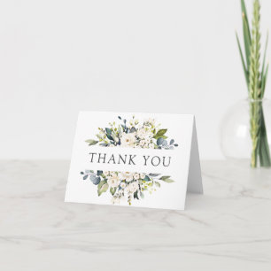 Elegant White Floral Thank You