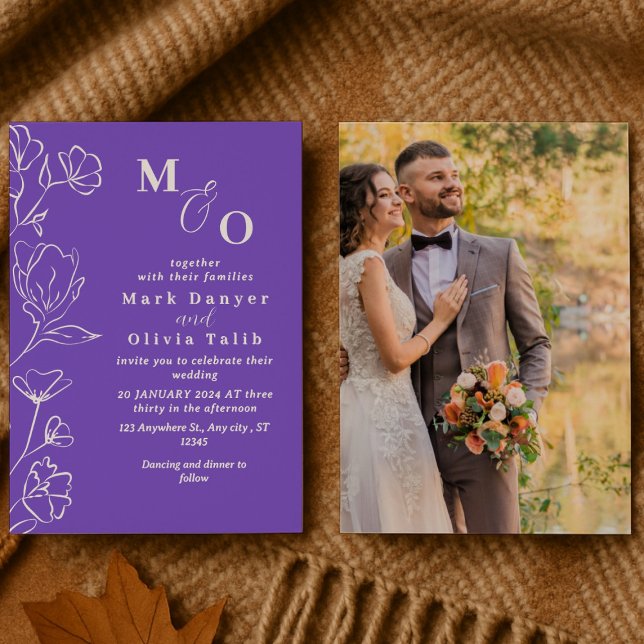 Elegant White Floral Wedding  Invitation (Creator Uploaded)