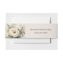 Elegant White Flower Bouquet Watercolor 