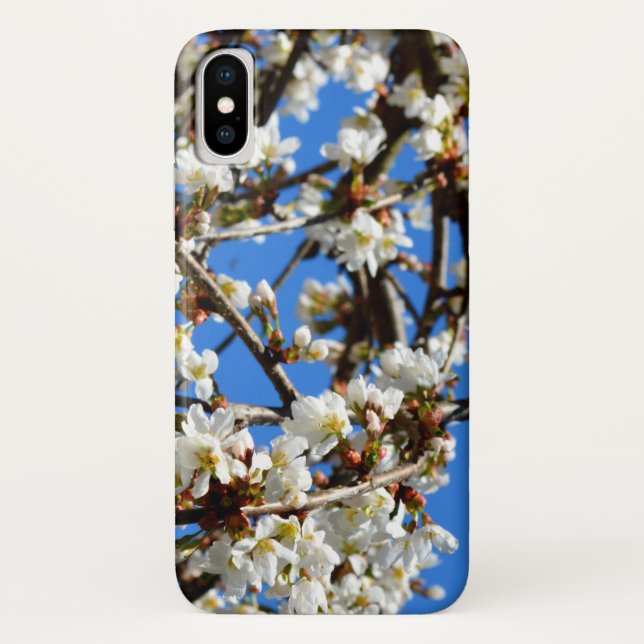 Elegant White flowering Spring blossoms Case-Mate iPhone Case (Back)