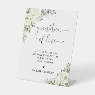 Elegant White Flowers Generation of Love Sign