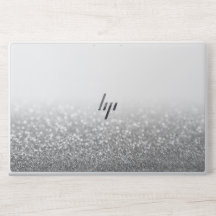 Elegant White Glitter HP Laptop Skin