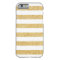 Elegant White Gold Glitter Stripes iPhone 6 case