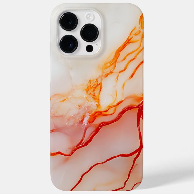 Elegant White & Gold Marble Pattern Case-Mate iPhone Case (Back)