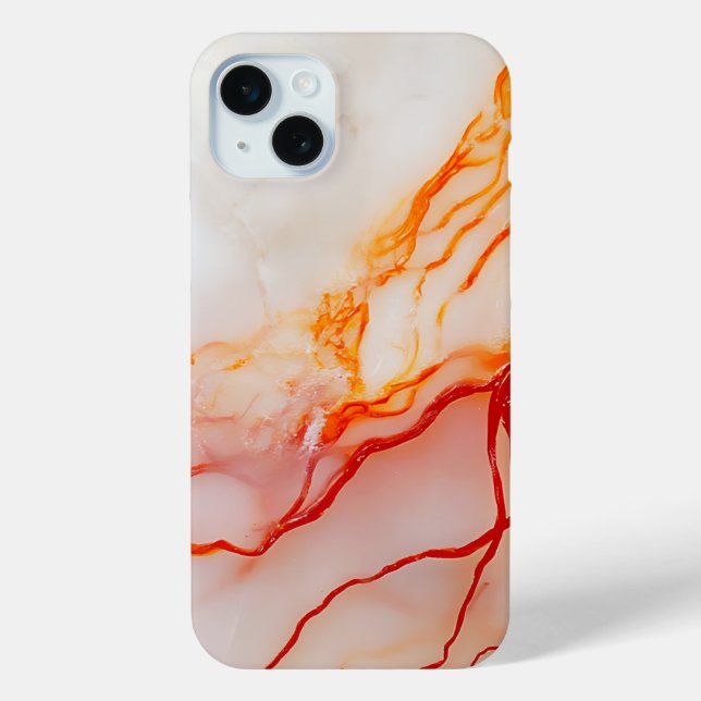 Elegant White & Gold Marble Pattern Case-Mate iPhone Case (Back)