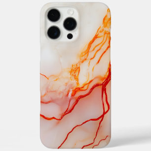 Elegant White & Gold Marble Pattern iPhone 16 Pro Max Case