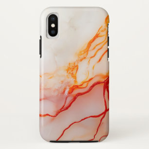 Elegant White & Gold Marble Pattern iPhone X Case