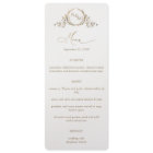 Elegant White Gold Monogram Crown Crest Wedding