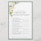 Elegant White Grey Green Bridal Shower Game