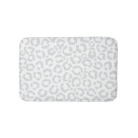 Elegant White Grey Leopard Cheetah Animal Print