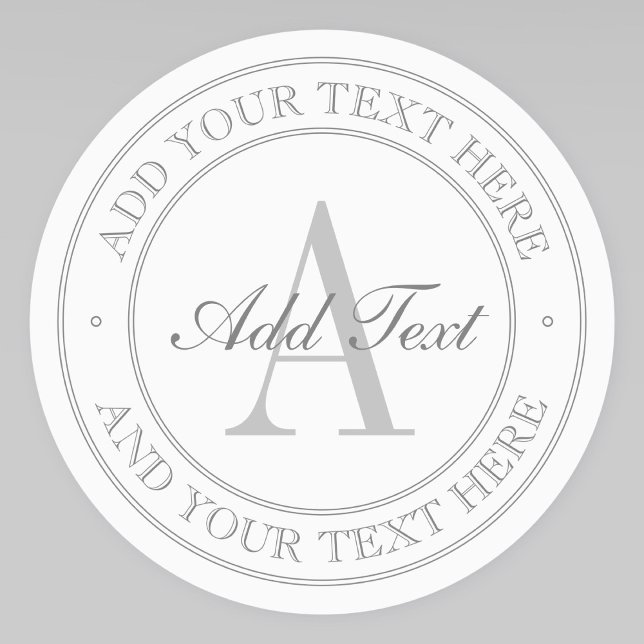 Elegant White & Grey Monogram Waterproof (Creator Uploaded)