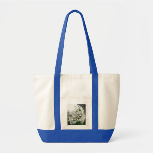 Elegant White Hydrangea Floral Tote Bag   Botanica
