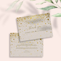 Elegant White Leather Gold Confetti Wedding 