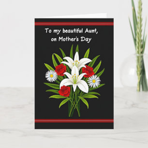 Elegant White Lily Mother Card
