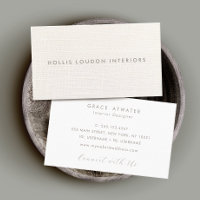 Elegant White Linen Look Professional