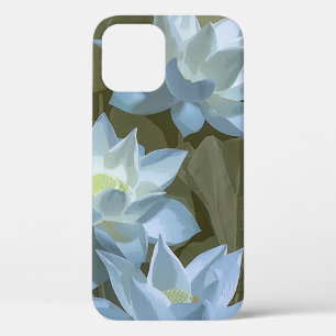 Elegant White Lotus Acrylic Artwork   iPhone 12 Pro Case