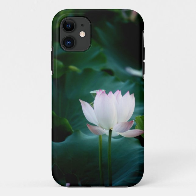 Elegant white Lotus Flower Case-Mate iPhone Case (Back)