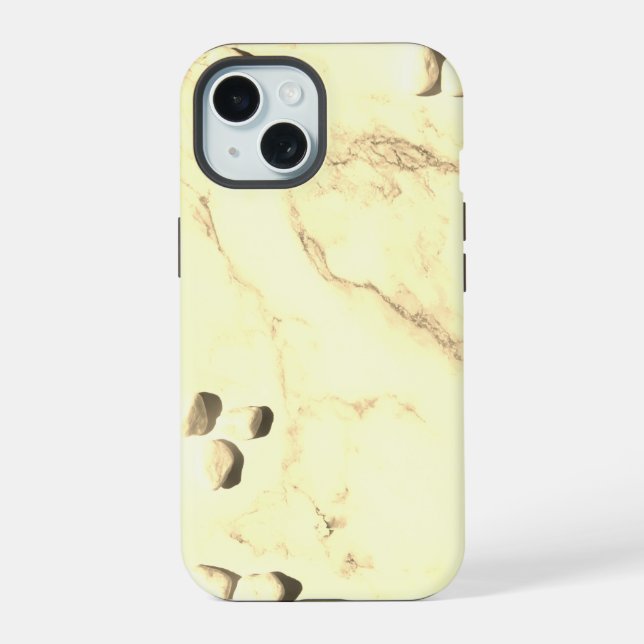  Elegant White Marbel iPhone 15 Case (Back)