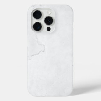 Elegant White Marble iPhone 15 Pro Case