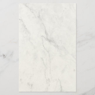 Elegant White Marble Home Decor Stationery
