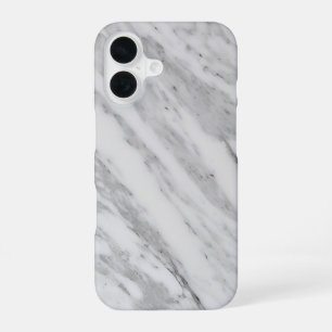 Elegant White Marble iPhone 16 Case