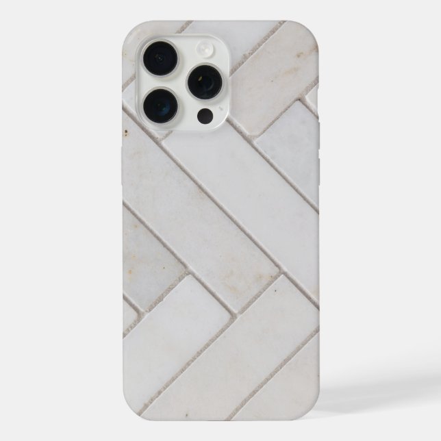  Elegant  White Marble iPhone Case (Back)
