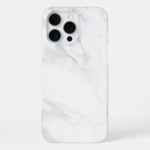 Elegant White Marble iPhone 16 Pro Max Case
