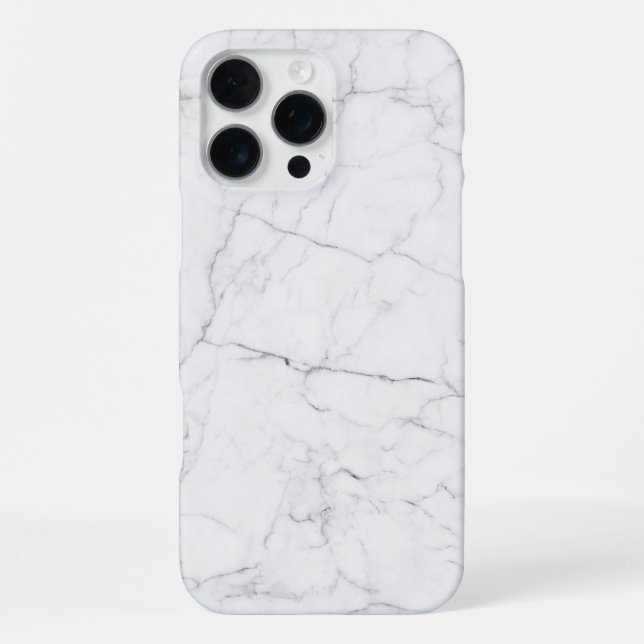 Elegant White Marble  iPhone Case (Back)
