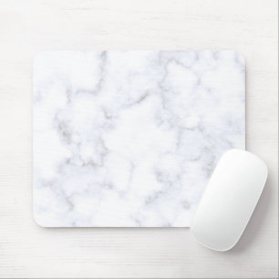 Elegant White Marble Modern Mouse Pad