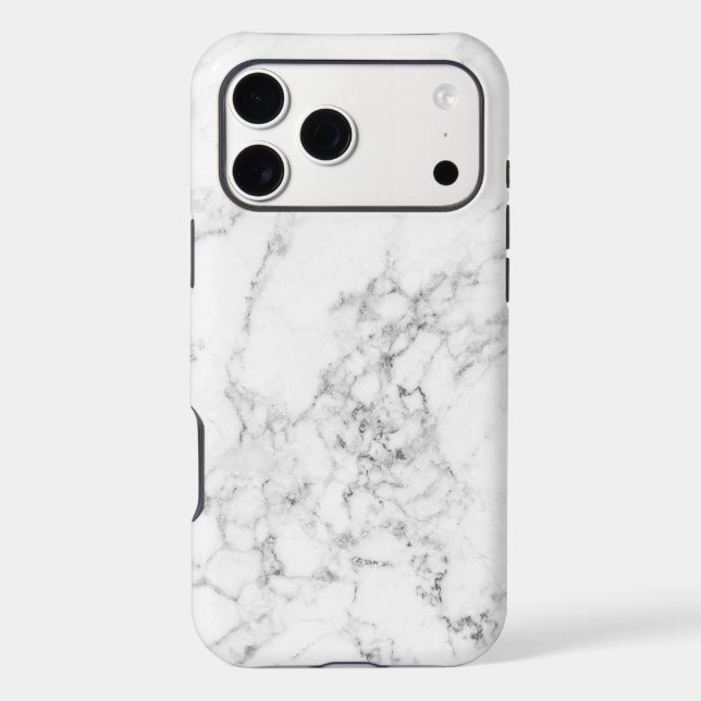 Elegant White Marble Pattern (Back)