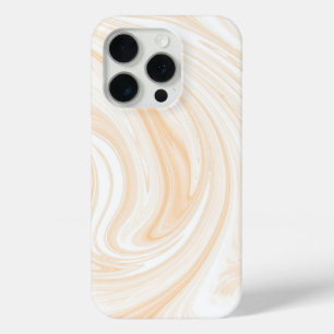 Elegant White Marble Pattern iPhone 15 Pro Case